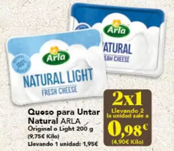 Arla - Queso Para Untar Natural