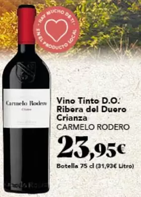 Carmelo Rodero - Vino Tinto D.o. Ribera Del Duero Crianza