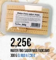 Wafer Fino Sabor Nata