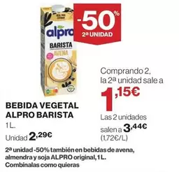 Alpro - Bebida Vegetal Barista