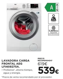 AEG - Lavadora Carga Frontal Lfa618275a