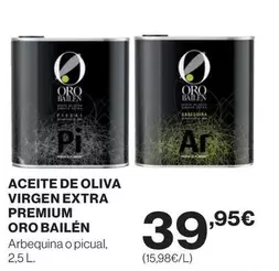 Oro - Aceite De Oliva Virgen Extra Premium