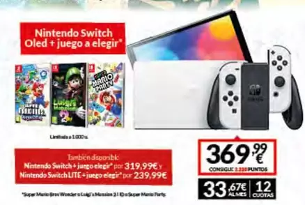 Nintendo Switch Oled + Juego A Elegir
