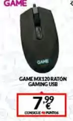 Game Mx120 Raton Gaming Usb