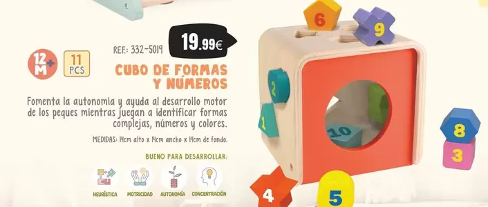 Cubo De Formas Y Numeros
