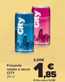 City - Frizzante Rosato O Secco 