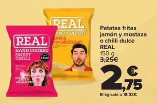 Real - Patatas Fritas Jamón Y Mostaza O Chilli Dulce 
