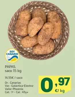 Papas, Saco