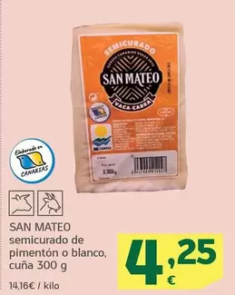 san mateo - Semicurado De Pimenton O Blanco