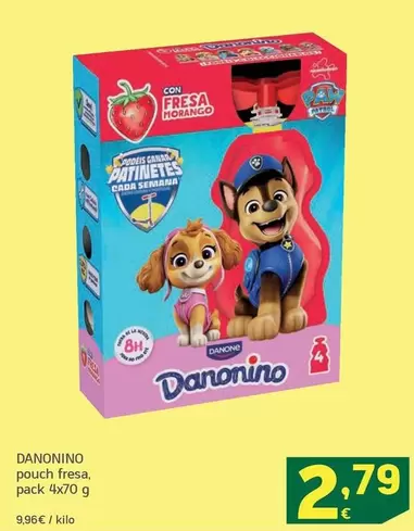 Danone - Danonino Pouch Fresa