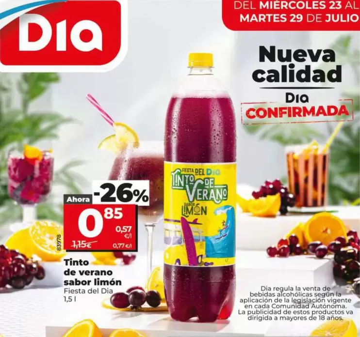 Fiesta Del Dia - Tinto De Verano Sabor Limón