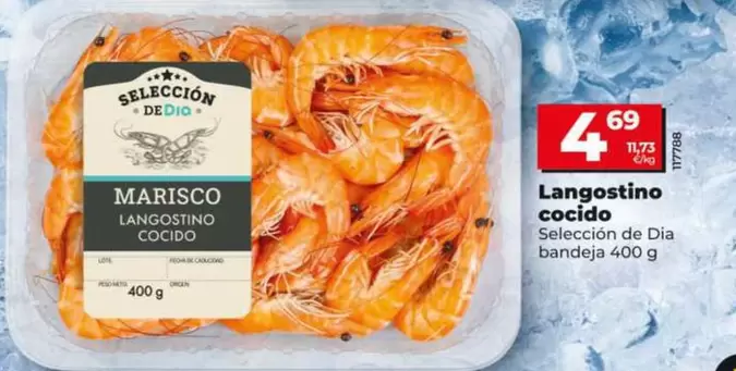 Selección De Dia - Langostino Cocido Bandeja 400 G