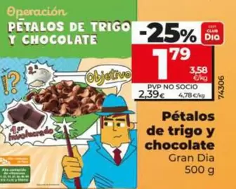 Gran Dia - Pétalos De Trigo Y Chocolate 500 G