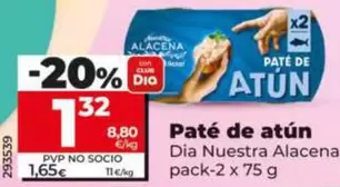 Dia Nuestra Alacena - Paté De Atún Pack-2 X 75 G