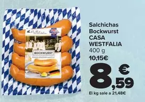 Casa Westfalia - Salchichas Bockwurst