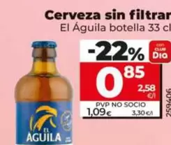 El Águila - Cerveza Sin Filtrar 