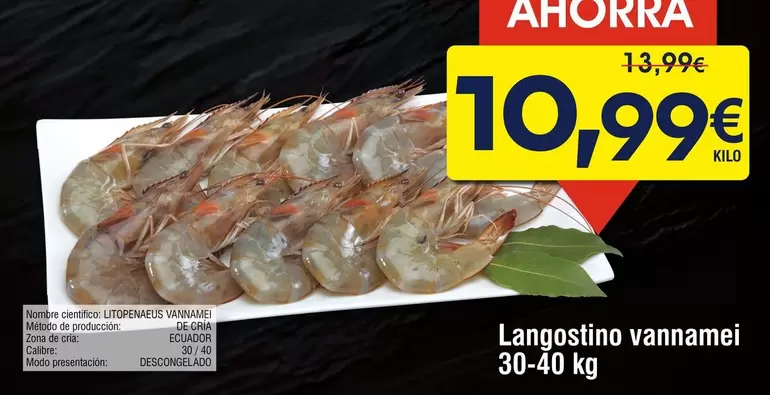 Langostino Vannamei