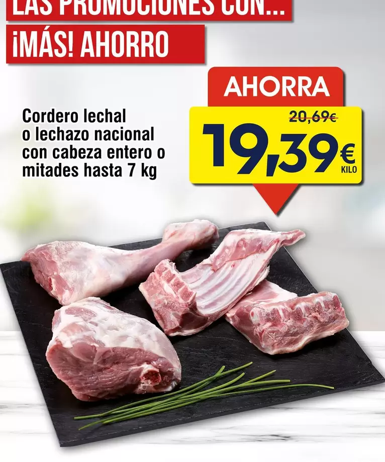 Cordero Lechal O Lechazo Nacional Con Cabeza Entero O Mitades Hasta