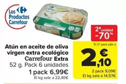 carrefour - Atun En Aceite De Oliva Virgen Extra Ecologico Extra
