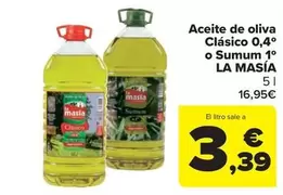 La Masía - Aceite De Oliva Clasico 0,4 O Sumum 1