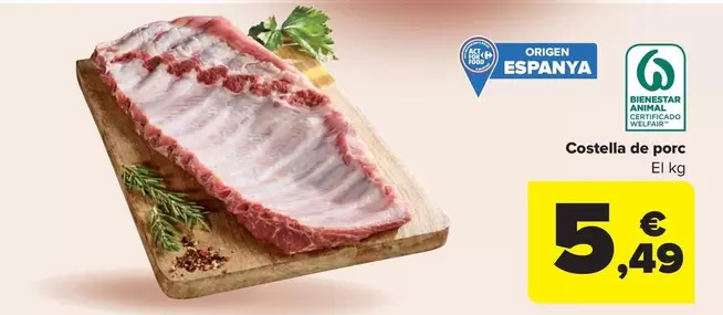 origen - Costella de porc