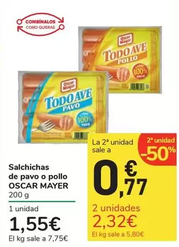 Oscar Mayer - Salchichas De Pavo O Pollo