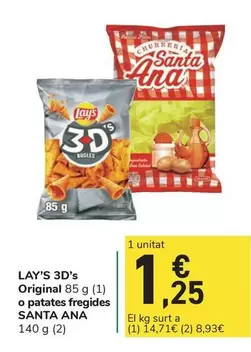 Santa Ana - Lay's 3d's Original O Patates Fregides