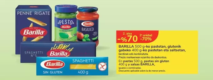 Barilla - 500 G Pack Pastan Glutenk