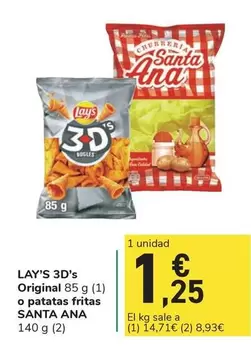 Santa Ana - Lay's 3d's Original O Patatas Fritas