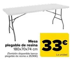 Mesa Plegable De Resina