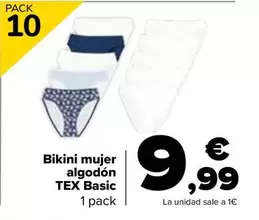 Tex Basic - Bikini Mujer Algodón 