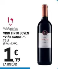 Valdepeñas - Vino Tinto Joven Vina Cancel