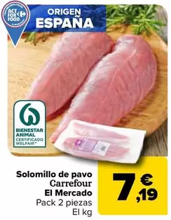 Carrefour El Mercado - Solomillo De Pavo