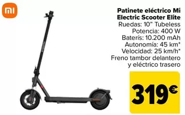 Xiaomi - Patinete Eléctrico Mi Electric Scooter Elite