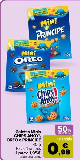 Chips Ahoy/Oreo/Principe - Galletas Minis