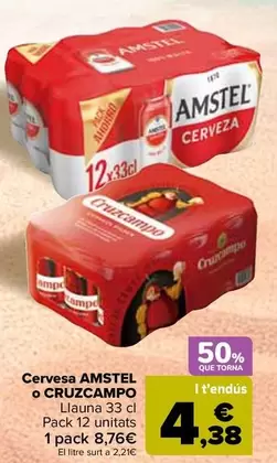 Amstel/Cruzcampo - Cerveza 