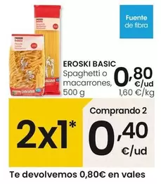 Eroski Basic - Spaghetti O Macarrones