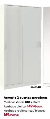 Armario 2 Puertas Correderas
