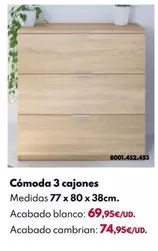Cómoda 3 Cajones