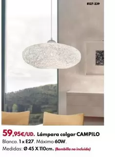 Lámpara Colgar Campilo
