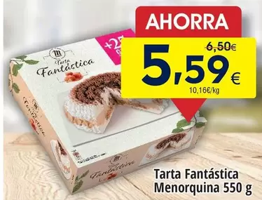 Tarta Fantastica Menorquina