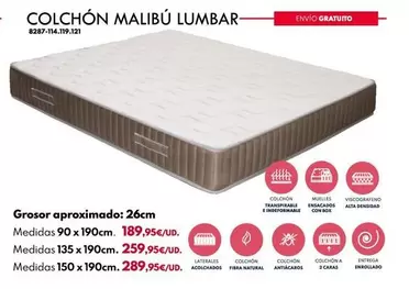 Colchón Malibú Lumbar