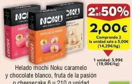 Noku - Helado Mochi Caramelo Y Chocolate Blanco