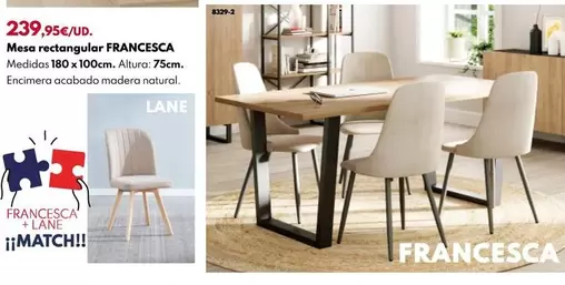 Mesa Rectangular Francesca