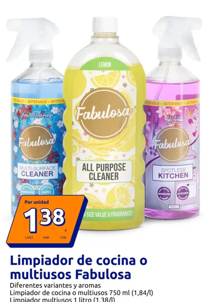 Fabulosa - Limpiador De Cocina O Multiusos