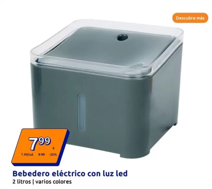 Bebedero Eléctrico Con Luz Led