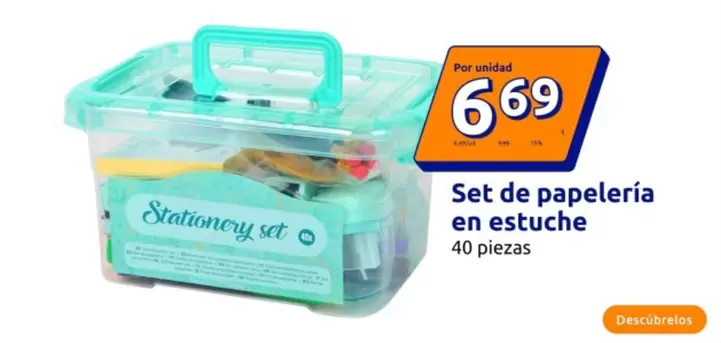 Set De Papeleria En Estuche