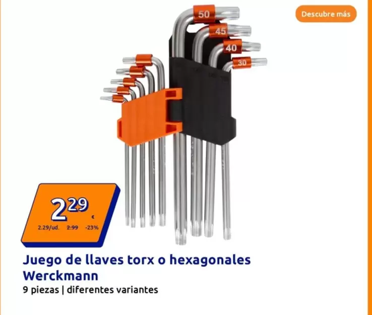 Werckmann - Juego De Llaves Tor O Hexagonales 