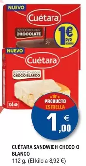 Cuétara -  Sandwich Choco O Blanco