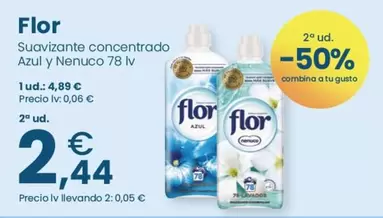 Flor - Suavizante Concentrado Azul Y Nenuco 78 Iv